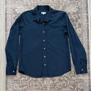 Steven Alan Dark Blue Women’s Medium Reverse Seam Shirt